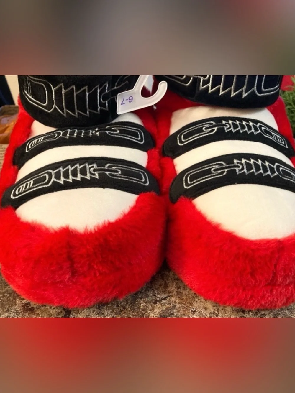 Kids' Ski Bootie Slippers - Wondershop™ Red  Size 6-7 New